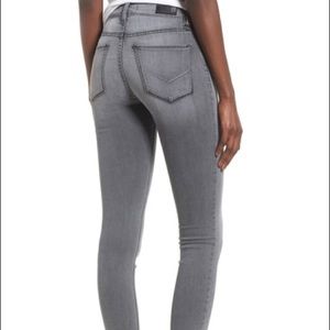 Hudson Midrise Nico Super Skinny Grey Jeans